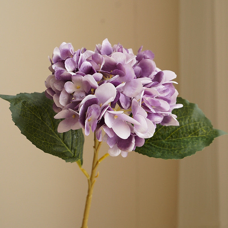 47 cm Hortensia artificiel simple en tissu de soie – Pour décoration intérieure, bouquets de mariage et centres de table