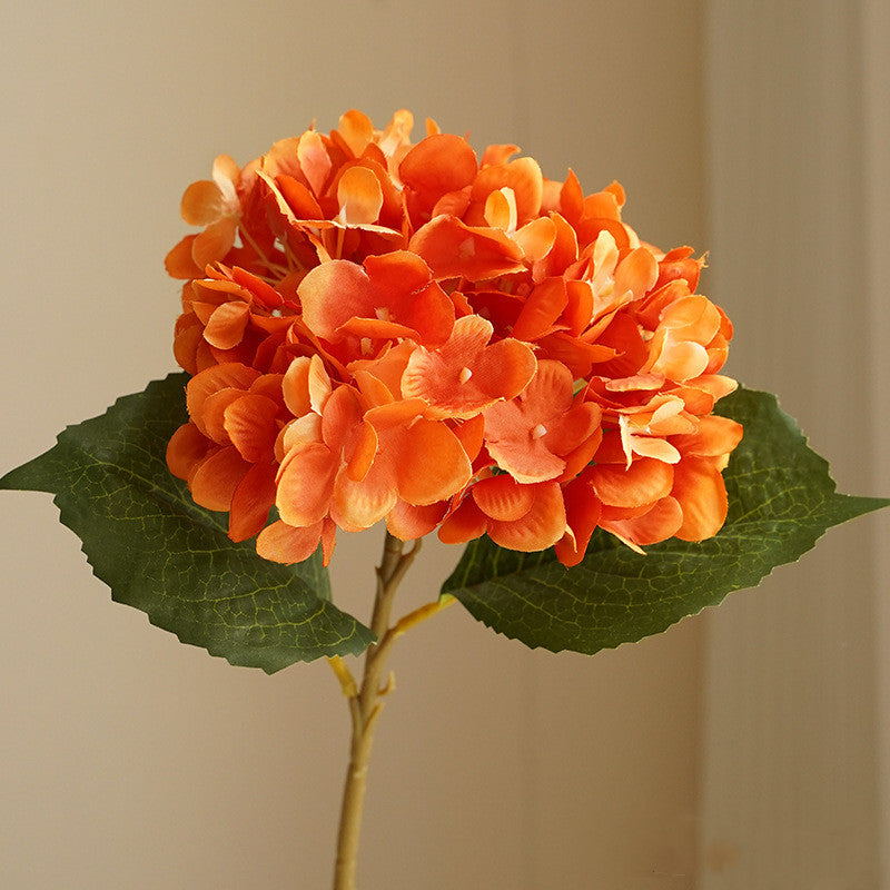 47 cm Hortensia artificiel simple en tissu de soie – Pour décoration intérieure, bouquets de mariage et centres de table