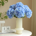 45 cm Hortensia artificiel simple en tissu de soie Pour décoration intérieure, bouquets de mariage et centres de table