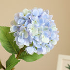45 cm Hortensia artificiel simple en tissu de soie Pour décoration intérieure, bouquets de mariage et centres de table