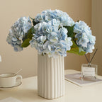 47 cm Hortensia artificiel simple en tissu de soie – Pour décoration intérieure, bouquets de mariage et centres de table