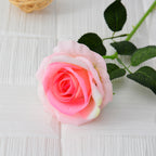 50 cm Roses Artificielles à Texture Réelle Fleurs Factices Douces comme le Velours avec Longues Tiges