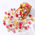 20 têtes de petite rose artificielle – Pour décoration intérieure, centre de table et mariage