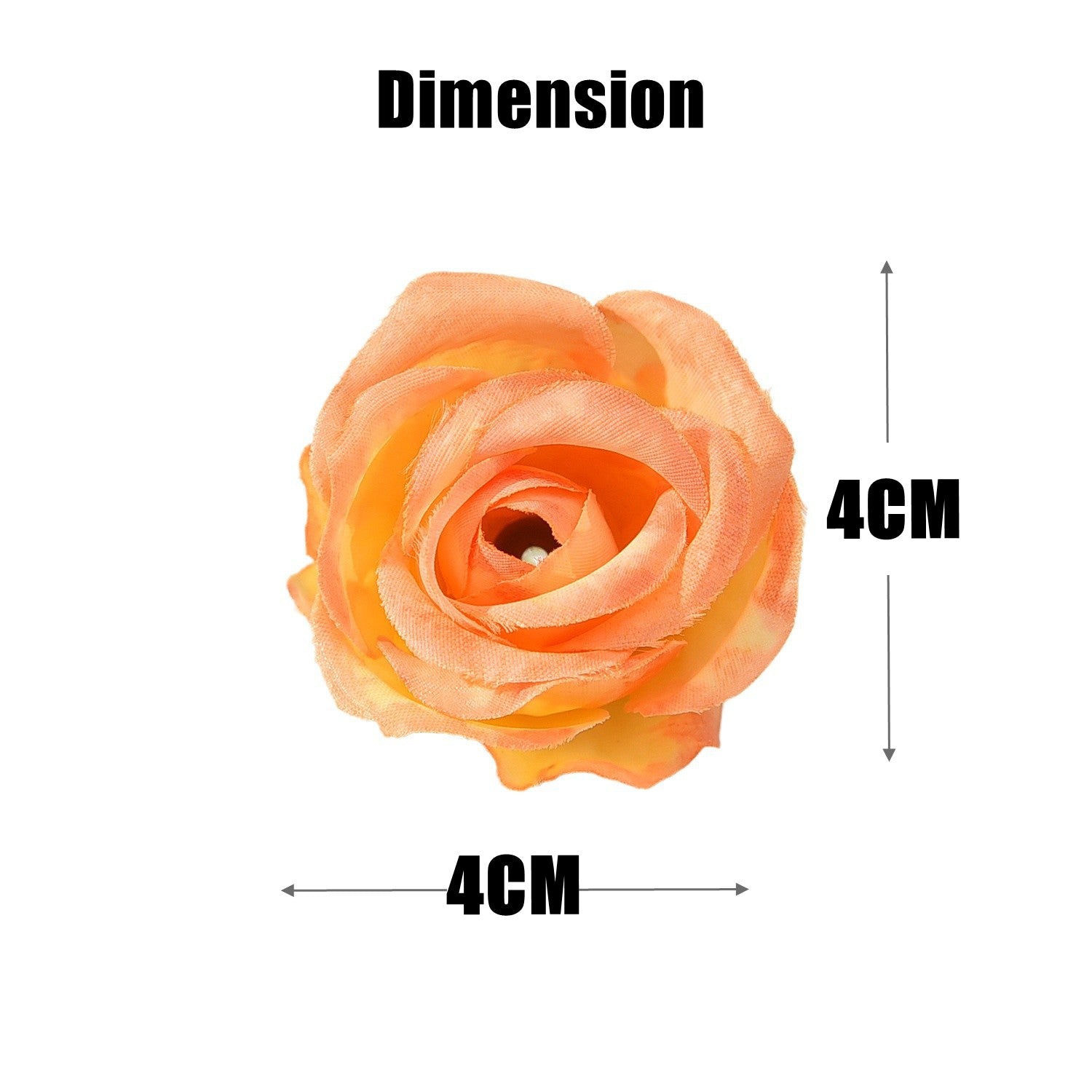 20 têtes de petite rose artificielle – Pour décoration intérieure, centre de table et mariage