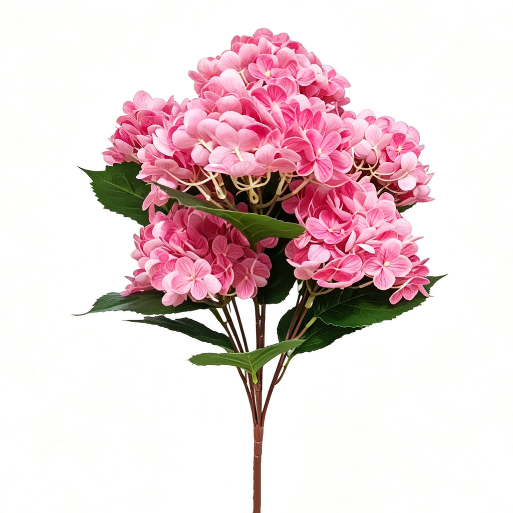 60cm Hortensia Artificielle Touché Réel Résistante UV – Fleur Fausse pour Extérieur, Jardin & Balcon