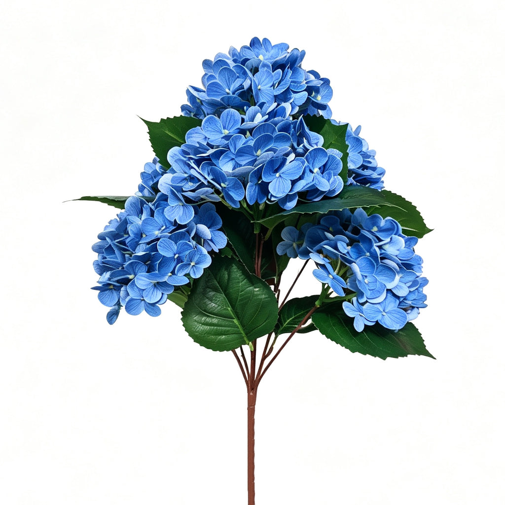 60cm Hortensia Artificielle Touché Réel Résistante UV – Fleur Fausse pour Extérieur, Jardin & Balcon