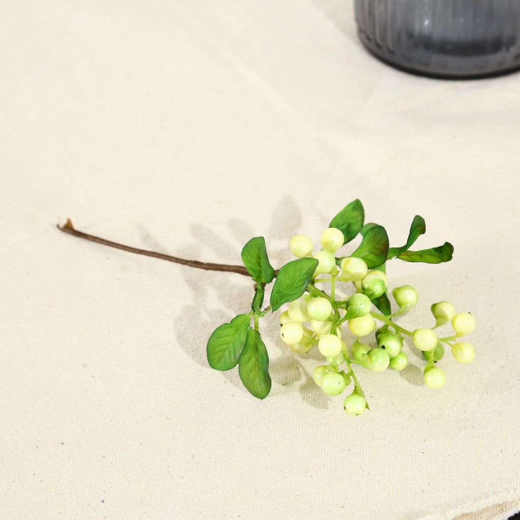 Branche de baies artificielles en plastique, 23 cm, rouge, décoration de Noël, mariage, intérieur