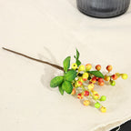 Branche de baies artificielles en plastique, 23 cm, rouge, décoration de Noël, mariage, intérieur