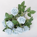 43cm Bouquet de Roses Artificielles à 9 Têtes pour Compositions de Mariage et Décoration Intérieure