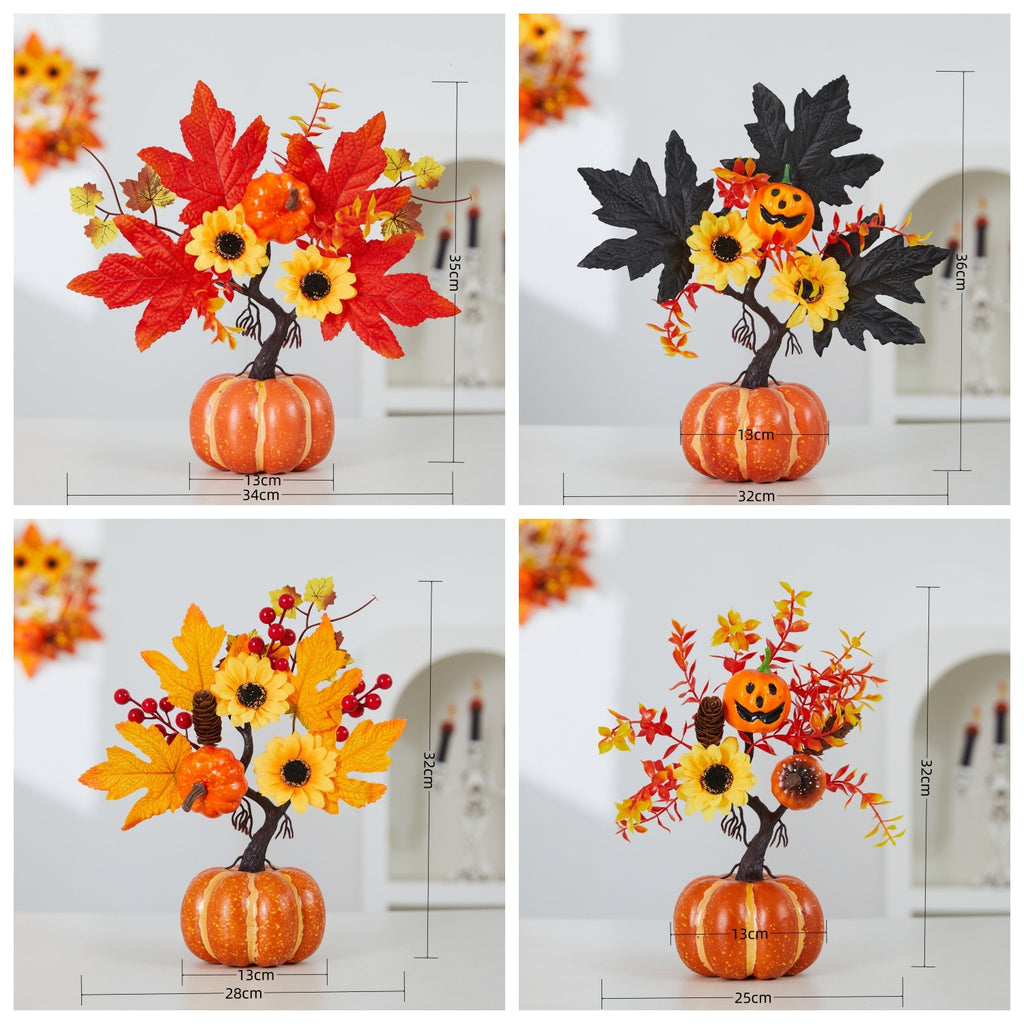 Citrouilles simulées décoration d'Halloween et d'automne