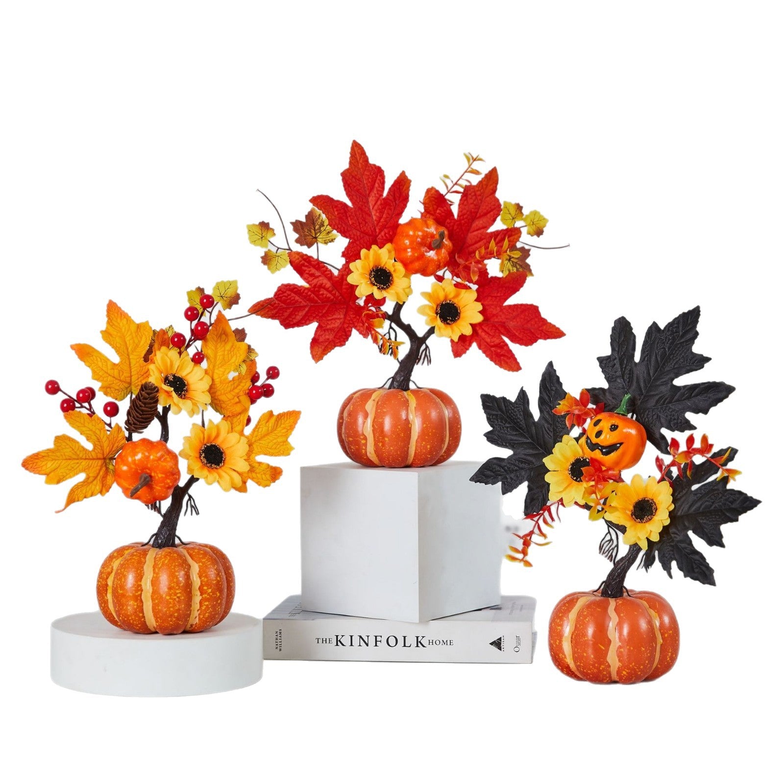 Citrouilles simulées décoration d'Halloween et d'automne