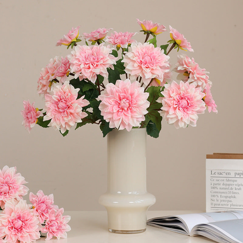 62 cm Dahlias artificielles Tiges – Pour bouquets de mariage, décoration intérieure, centres de table et arrangements floraux de table