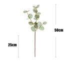 50 cm Eucalyptus artificiel à texture tactile - Pour mariage et décoration intérieure