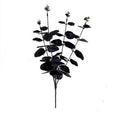 Feuilles d’eucalyptus noires 33 cm – Décoration d’Halloween