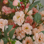 45 cm Fleur artificielle de camélia en soie – Groupe de 5 tiges
