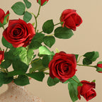 55 cm Fleur artificielle Rose Alice à 3 têtes Pour décoration intérieure, bouquets de mariage et centres de table