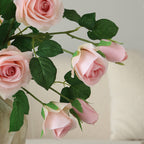 55 cm Fleur artificielle Rose Alice à 3 têtes Pour décoration intérieure, bouquets de mariage et centres de table