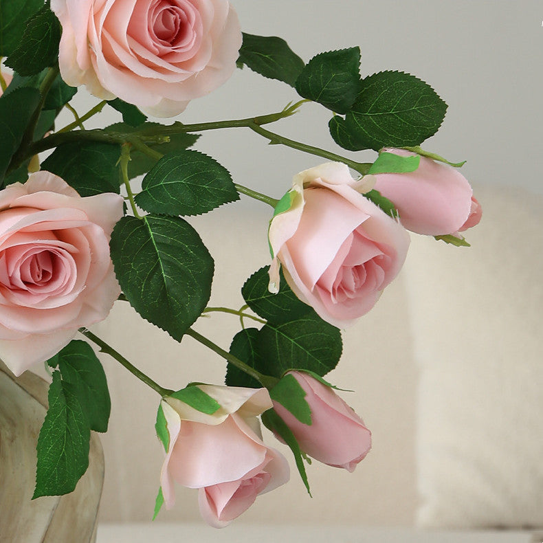 55 cm Fleur artificielle Rose Alice à 3 têtes Pour décoration intérieure, bouquets de mariage et centres de table