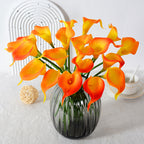 8 tiges de 34cm - Fleurs de calla artificielles - Pour mariage et décoration intérieure