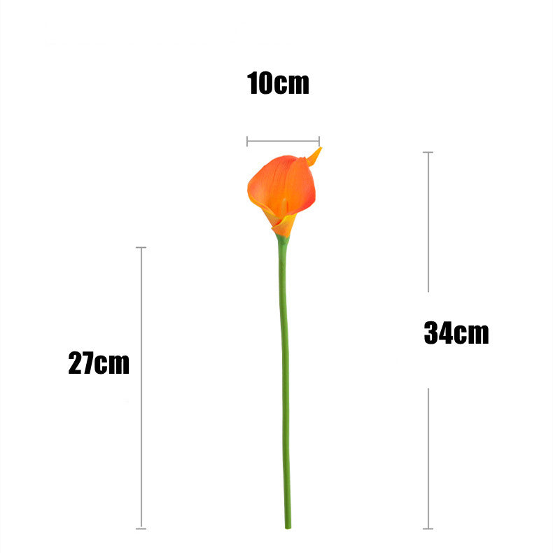 8 tiges de 34cm - Fleurs de calla artificielles - Pour mariage et décoration intérieure