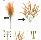Fleurs et plantes d'automne artificielles pour l'extérieur Résistantes aux UV Plantes d'automne artificielles