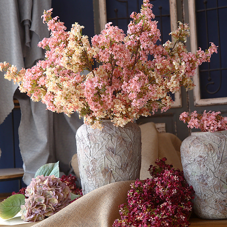 Fleurs de lilas artificielles de 70 cm dans des tons rétro-d'automnaux