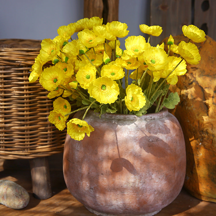 Fleurs de pavot artificielles de 60 cm pour la décoration de jardin