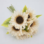 Gros vente de bouquets de tournesols artificiels taille 35 cm
