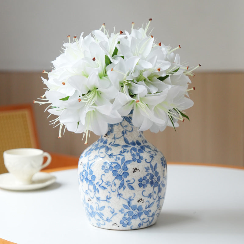 Gros vente de bouquets de fleurs artificielles de lis taille 29 cm