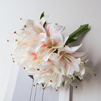 Gros vente de bouquets de fleurs artificielles de lis taille 29 cm