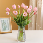 Gros vente de bouquets de tulipes artificielles en latex, 5 fleurs par bouquet, taille 40 cm