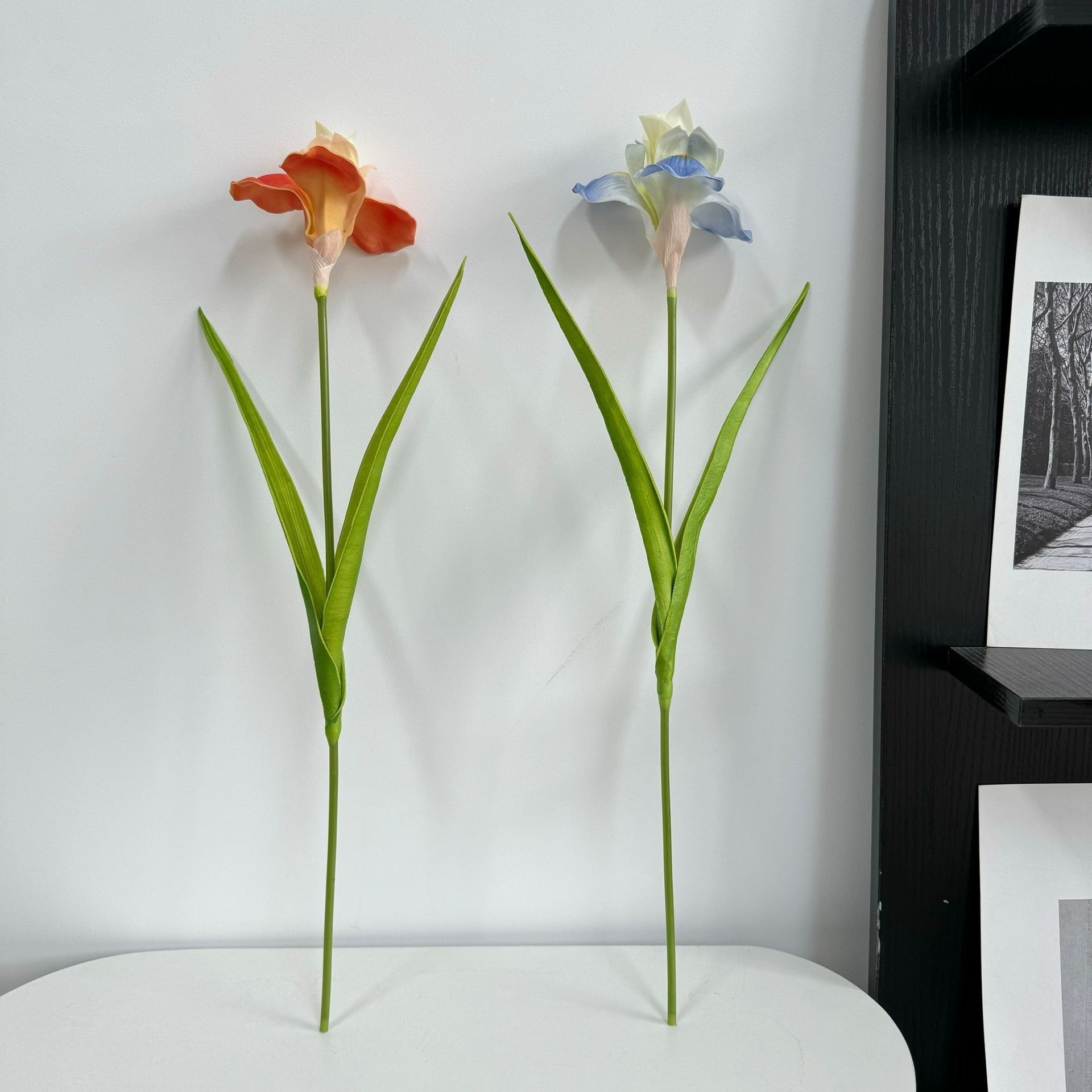 Gros vente de fleurs artificielles d'iris Touch Real de 55 cm