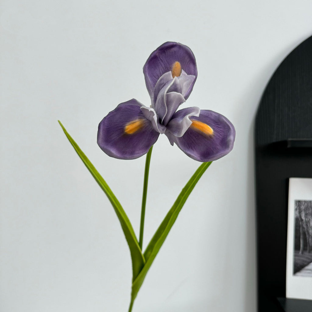 Gros vente de fleurs artificielles d'iris Touch Real de 55 cm