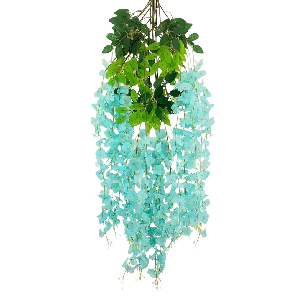 Lot de 12 guirlandes de glycine artificielle pour jardin, cour et décoration extérieure