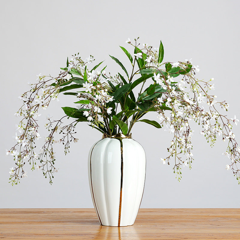 Guirlande de jasmin artificiel en polyester, 120 cm, décoration intérieure élégante
