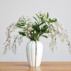 Guirlande de jasmin artificiel en polyester, 120 cm, décoration intérieure élégante