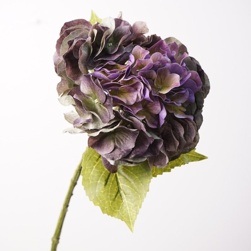 Hortensia artificiel de 50 cm, touche poétique pour déco d'intérieur, mariages et espaces commerciaux