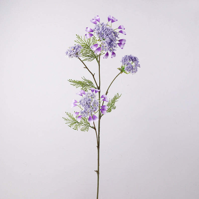 Branche unique de fleurs artificielles pissenlit et perles de neige, 96 cm, tissu soyeux, idéal pour mariages et décoration intérieure