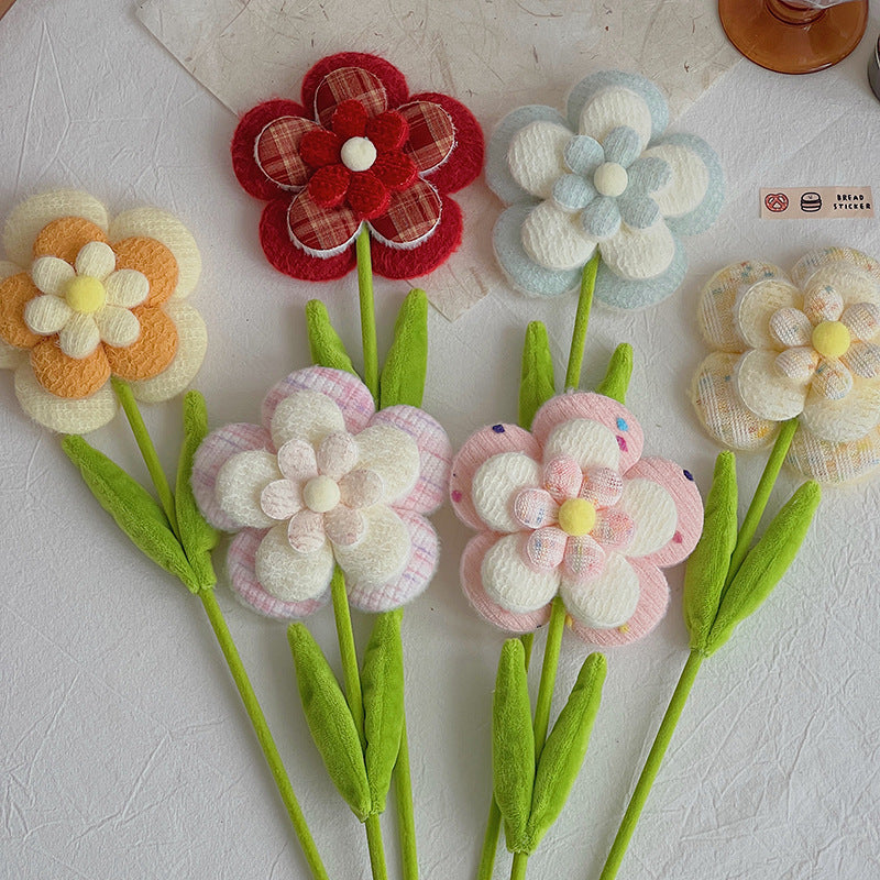 Fleurs artificielles en velours, 10 tiges de fleurs sauvages, 38 cm, décoration intérieure, mariage, événements