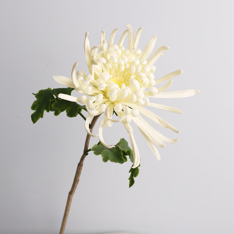 Fleur artificielle en PU, chrysanthème à une tige, 72 cm de hauteur, idéale pour mariages et décoration intérieure