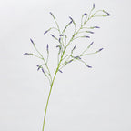 Tige unique de fleur artificielle en plastique, lavande et renouée, 123 cm, décoration intérieure et événementielle