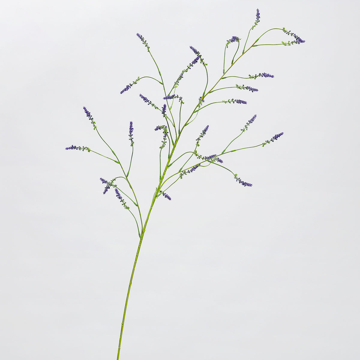 Tige unique de fleur artificielle en plastique, lavande et renouée, 123 cm, décoration intérieure et événementielle