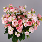 Fausse fleur de camélia, 12 fleurs, 46 cm, tissu soyeux, décoration intérieure, mariage, événements