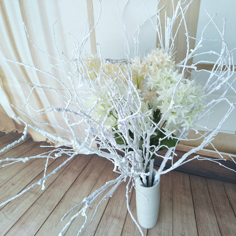 Branche de Corail Artificielle, 100 cm, Une Tige avec 3 Rameaux, Décoration Intérieure, Mariage, Bureau