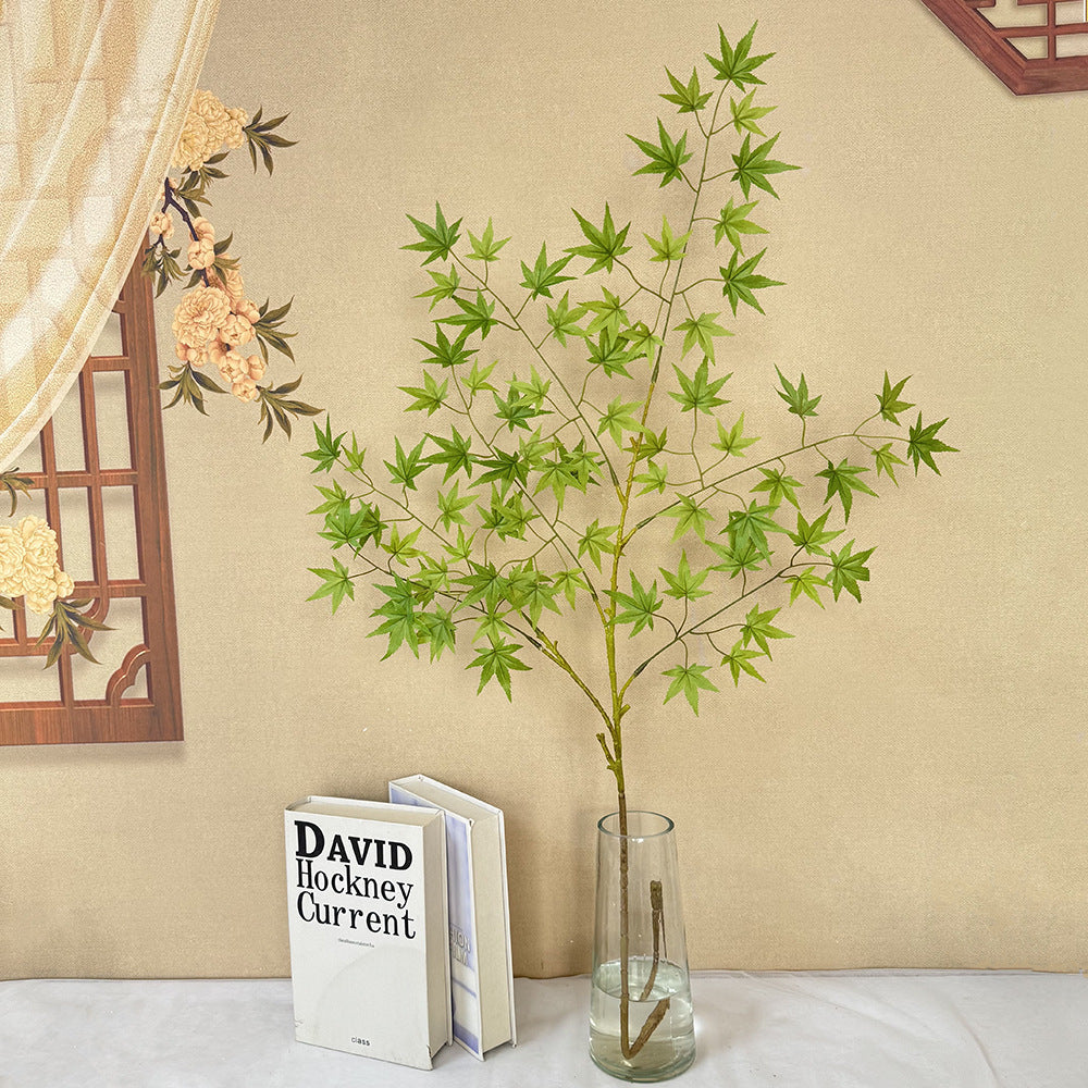 Feuille d'érable artificielle hautement réaliste, 110 cm, idéale pour mariages et décoration intérieure