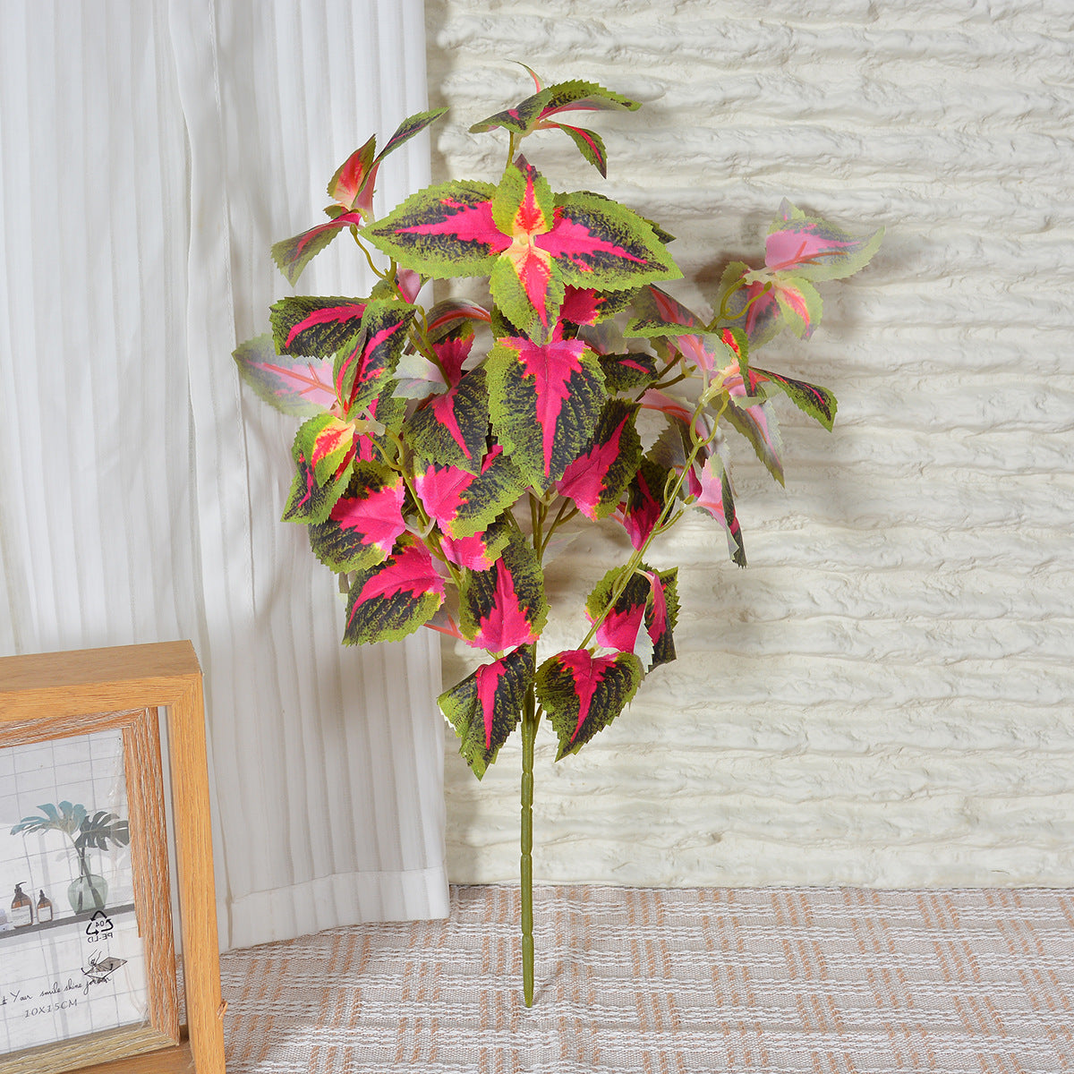 Plante Artificielle Feuillage Coleus, 45 cm, Décoration Intérieure, Style Champêtre et Élégant