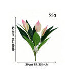 Anthurium artificiel, bouquet de 12 fleurs, 42,5 cm, plastique PE/PVC, décoration intérieure, mariage, événements