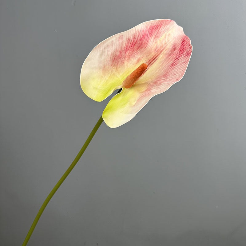 Fleur artificielle d’Anthurium, tige unique, 72 cm de haut, pour mariage, décoration intérieure et espaces commerciaux