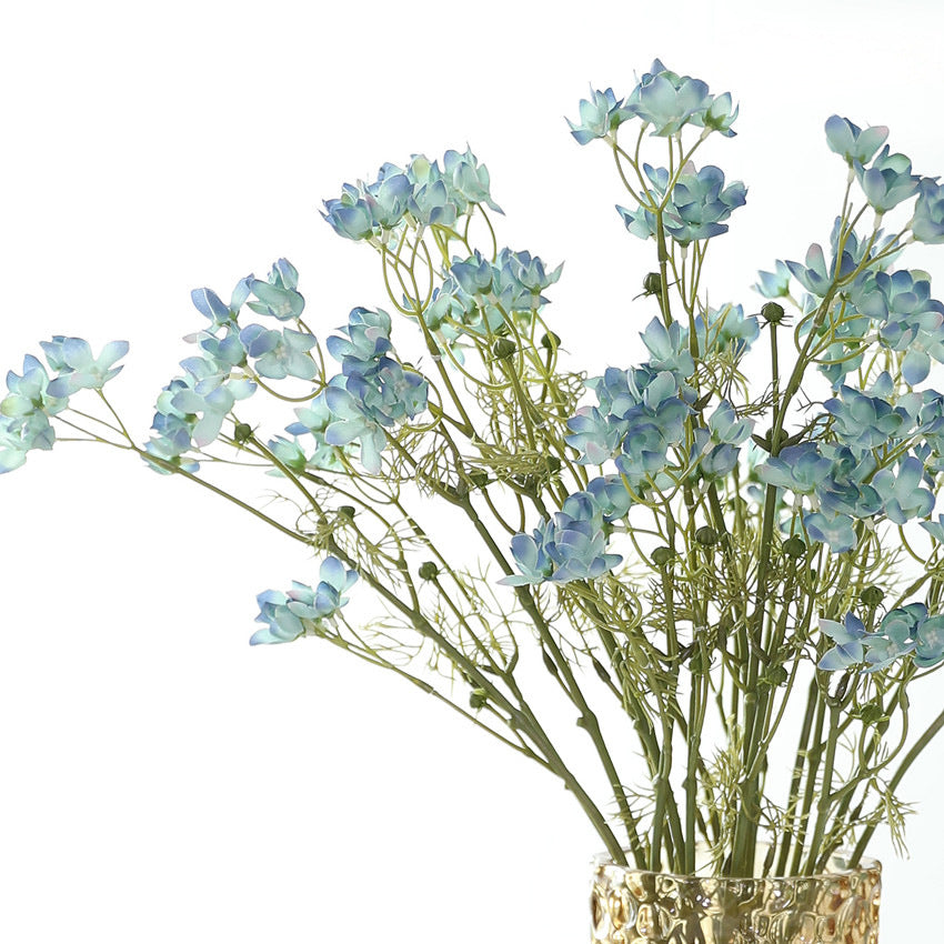Fleurs artificielles Delphinium, bouquet de 55 cm, décoration intérieure, mariage, événements