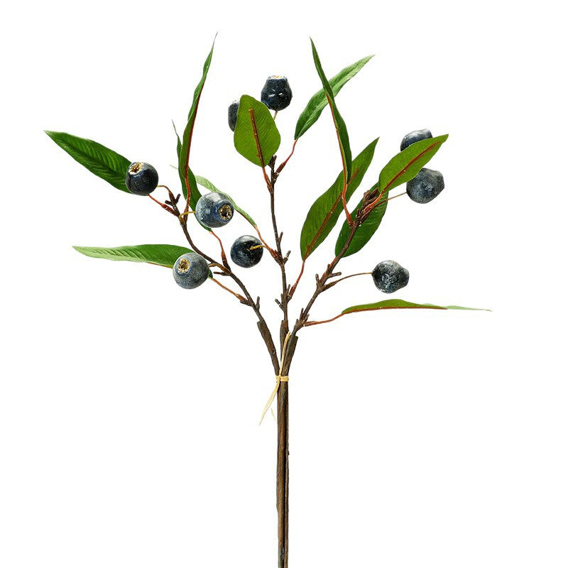Bouquet de fruits artificiels avec feuilles, 45 cm, décoration de table, style bohème chic